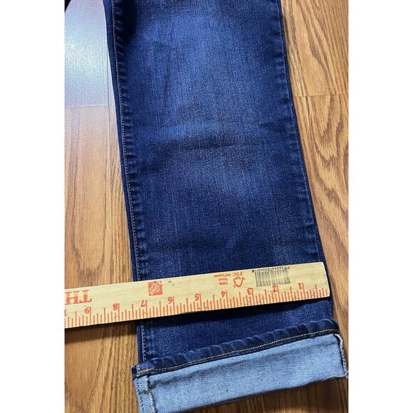 Inc Denim Reg Fit Straight Leg Jeans Women's Size 12 Med Blue Wash Cotton Blend - Picture 4 of 10